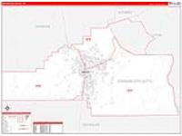 Carson City, Nv Carrier Route Wall Map